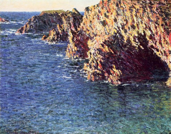 The Grotto of Port-Domois by Claude Monet - Hand-Painted Oil Painting Reproduction