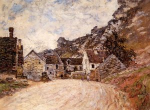 The Hamlet of Chantemesie at the Foot of the Rock by Claude Monet Oil Painting