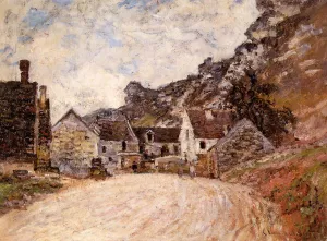The Hamlet of Chantemesie at the Foot of the Rock by Claude Monet - Oil Painting Reproduction