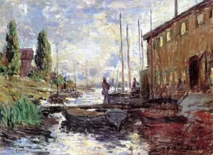The Harbor in Argenteuil by Claude Monet - Oil Painting Reproduction