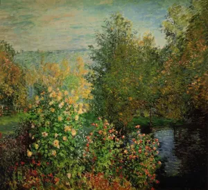 The Hoschedes' Garden at Montgeron by Claude Monet Oil Painting