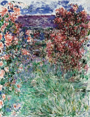 The House Among Roses by Claude Monet - Oil Painting Reproduction