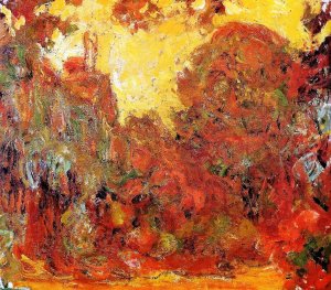 The House Seen from the Rose Garden 3 Oil painting by Claude Monet