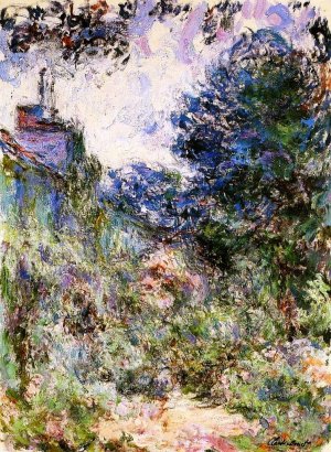 The House Seen from the Rose Garden by Claude Monet Oil Painting