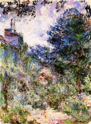 The House Seen from the Rose Garden Oil Painting by Claude Monet - Bestsellers