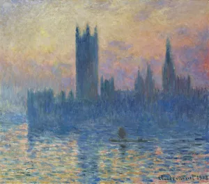 The Houses of Parliament,Sunset by Claude Monet Oil Painting