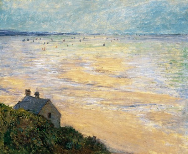 Main Product Photo of The Hut in Trouville Painting by Claude Monet