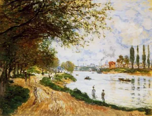 The Isle La Grande Jatte by Claude Monet Oil Painting