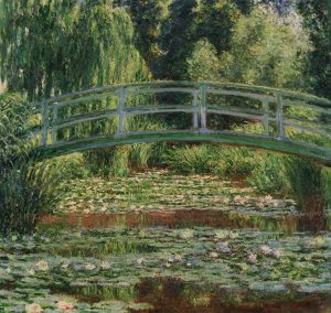 The Japanese Footbridge and the Water Lily Pool, Giverny by Claude Monet Oil Painting