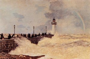 The Jetty at Le Havre by Claude Monet Oil Painting