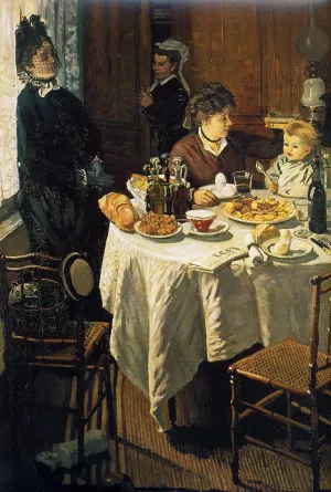 The Luncheon painting by Claude Monet