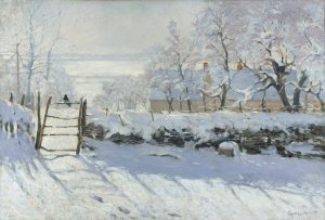 The Magpie by Claude Monet Oil Painting