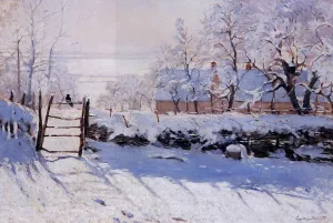 The Magpie painting by Claude Monet