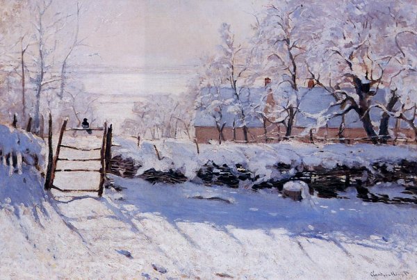 Main Product Photo of The Magpie Painting by Claude Monet