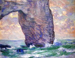 The Manneport, Seen from Below by Claude Monet Oil Painting