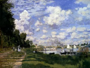 The Marina at Argenteuil painting by Claude Monet