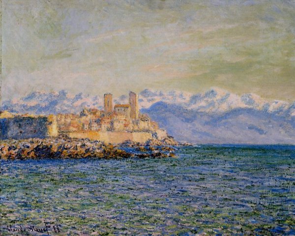 Main Product Photo of The Old Fort at Antibes also known as The Fort of Antibes Painting by Claude Monet