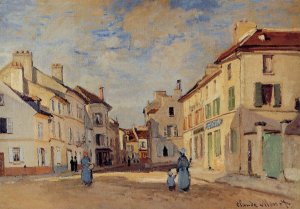 The Old Rue de la Chaussee, Argenteuil by Claude Monet Oil Painting