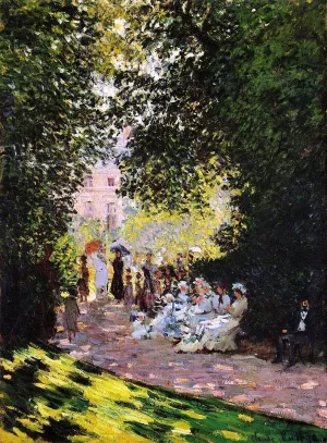 The Parc Monceau by Claude Monet - Oil Painting Reproduction