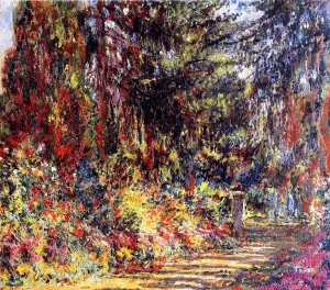 The Path at Giverny by Claude Monet - Oil Painting Reproduction