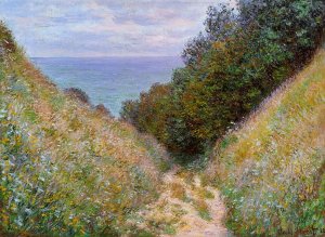 The Path at La Cavee, Pourville by Claude Monet Oil Painting