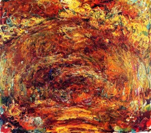 The Path under the Rose Trellises Oil painting by Claude Monet