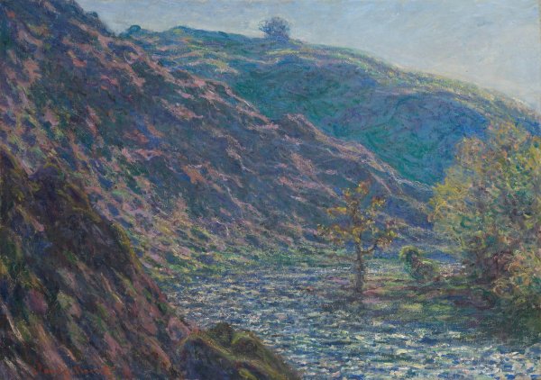 The Petite Creuse River  by Claude Monet - Hand-Painted Oil Painting Reproduction