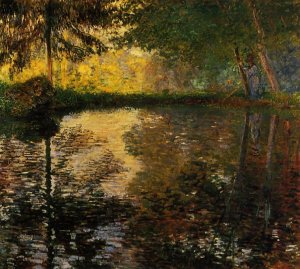 The Pond at Montgeron by Claude Monet Oil Painting