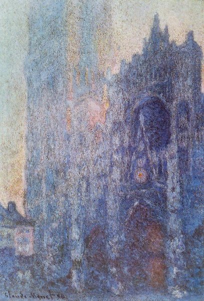 Main Product Photo of The Portal and the Tour d'Albane at Dawn Painting by Claude Monet