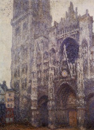 The Portal and the Tour d'Albene, Grey Weather by Claude Monet Oil Painting