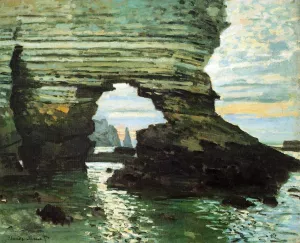 The Porte d'Amont, Etretat by Claude Monet Oil Painting