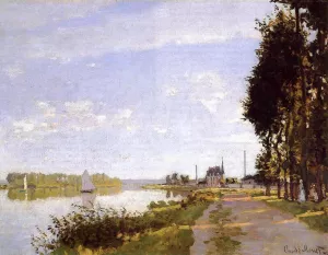The Promenade at Argenteuil by Claude Monet Oil Painting