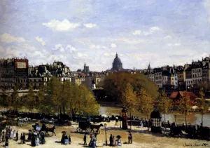 The Quai du Louvre, Paris by Claude Monet Oil Painting
