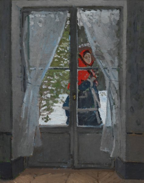 Main Product Photo of The Red Kerchief  Painting by Claude Monet