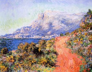 The Red Road near Menton by Claude Monet Oil Painting