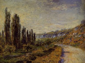 The Road from Vetheuil Oil painting by Claude Monet