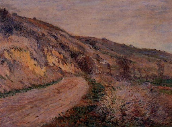 The Road to Giverny by Claude Monet - Hand-Painted Oil Painting Reproduction