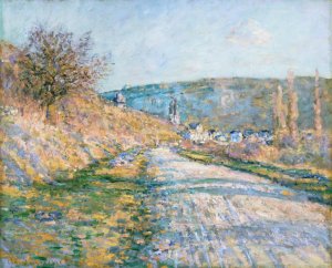 The Road to Vetheuil by Claude Monet Oil Painting