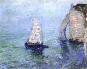The Rock Needle and Port d'Aval, Etretat by Claude Monet Oil Painting