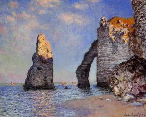 The Rock Needle and the Porte d'Aval by Claude Monet Oil Painting