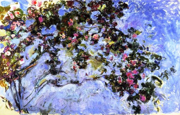 Main Product Photo of The Rose Bush Painting by Claude Monet