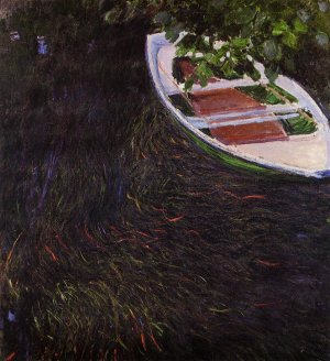The Row Boat Oil painting by Claude Monet
