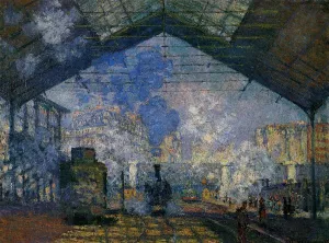 The Saint-Lazare Station painting by Claude Monet