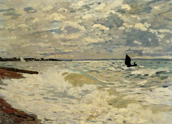 Main Product Photo of The Sea at Saint-Adresse Painting by Claude Monet