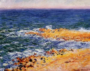 The Sea in Antibes by Claude Monet Oil Painting