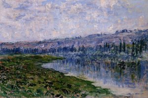 The Seine and the Chaantemesle Hills by Claude Monet Oil Painting