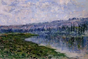 The Seine and the Chaantemesle Hills by Claude Monet Oil Painting