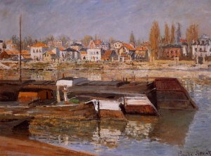 The Seine at Asnieres by Claude Monet Oil Painting