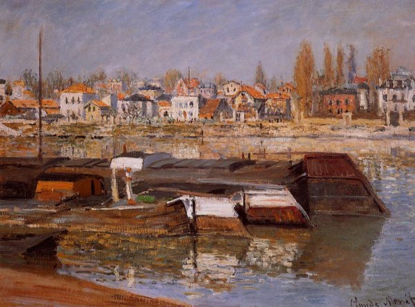 Main Product Photo of The Seine at Asnieres Painting by Claude Monet