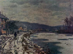The Seine at Bougival by Claude Monet Oil Painting
